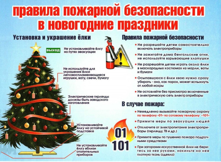 Пожарная безопасность в новогодние праздники.